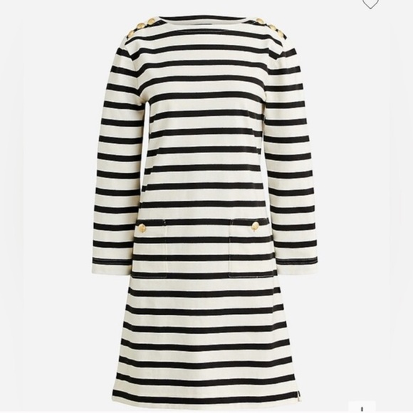 J Crew Mariner cloth shirtdress with gold buttons XL NWT - Picture 1 of 5